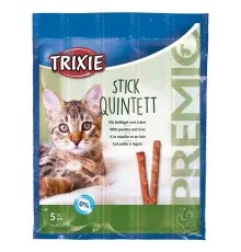 Ласощі для котів Trixie PREMIO Quadro-Sticks 5 шт (домашня птиця) (4011905427249)