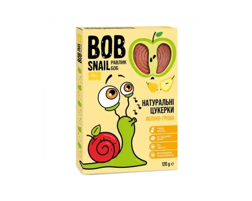 Конфета Bob Snail Улитка Боб яблуково-грушеві 120 г (4820162520194)