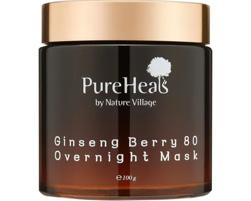 Маска для лица PureHeals Ginseng Berry 80 Overnight Mask 100 г (8809485337371)