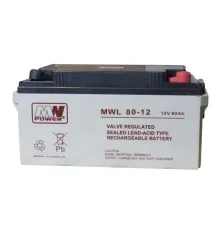Батарея до ДБЖ MWPower AGM 12V-80Ah (MWL 80-12)