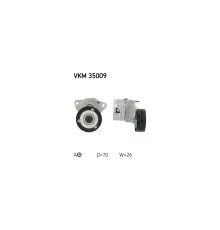 Натяжитель ремня с роликом SKF VKM 35009