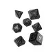 Набор кубиков для настольных игр Q-Workshop Bloodsucker Black silver Dice Set (7 шт.) (SBSU37)