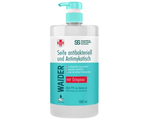 Жидкое мыло Waider антибактериального и противогрибкового действия 1000 мл (4823098410942)