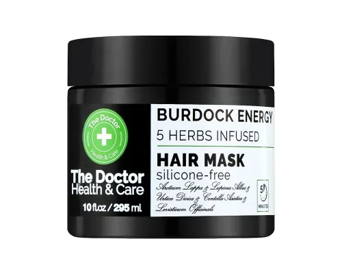 Маска для волосся The Doctor Health & Care Burdock Energy 5 Herbs Infused Репяхова сила 295 мл (8588006042542)