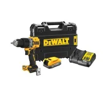 Шуруповерт DeWALT XR Li-Ion PowerStack 90 Нм, 18V 1x1.7Ah, кейс TSTAK (DCD805E1T)