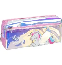 Пенал Cool For School голографічний 2 відділення Dream like a Unicorn рожевий (CF86959)