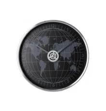 Настенные часы Optima World металлический, черный (O52092)