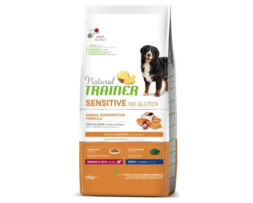 Сухой корм для собак Trainer Natural Dog Sensitive Adult Medium&Maxi With Salmon 12 кг (8059149252537)