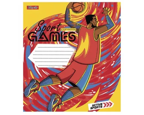 Зошит 1 вересня Sport games 24 аркушів клітинка (766624)