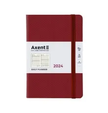 Еженедельник Axent 2024 Partner Soft Diamond 145х210, бордо (8818-24-05-A)
