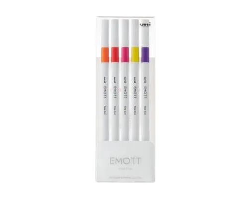 Лайнер UNI набір Emott Passion Color 0.4 мм 5 кольорів (PEM-SY/5C.02PC)