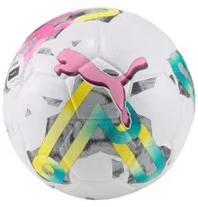 Мяч футбольный Puma Orbita 5 HYB Уні 4 Білий / Рожевий / Мультиколор (4065449745178)