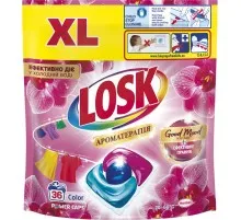 Капсули для прання Losk Power Caps Color Ароматерапія Ефірні масла та аромат Малазійської квітки 36 шт. (9000101803020)
