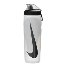 Пляшка для води Nike Refuel Bottle Locking Lid 24 OZ білий, чорний 709 мл N.100.7668.125.24 (887791745187)