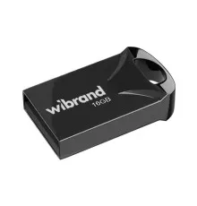 USB флеш накопичувач Wibrand 16GB Hawk Black USB 2.0 (WI2.0/HA16M1B)