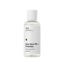 Тоник для лица Sane Aloe Vera 2% + Probiotic Calming Face Toner Успокаивающий 50 мл (4820266831271)