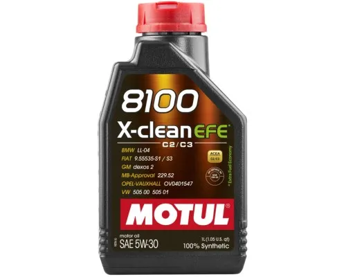 Моторна олива MOTUL 8100 X-cleаn EFE SAE 5W-30, 1л