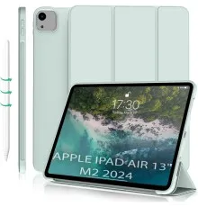 Чехол для планшета BeCover Tri Fold Soft TPU Silicone Apple iPad Air 13" M2 2024 Light Green (711742)