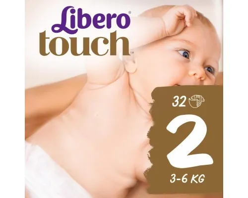 Подгузники Libero Touch 2 (3-6 кг) 32 шт (7322541070315)