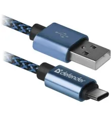 Дата кабель USB 2.0 AM to Type-C 1.0m USB09-03T PRO blue Defender (87817)