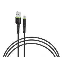Дата кабель USB 2.0 AM to Micro 5P 3.0m CBFLEXM3 black Intaleo (1283126487491)