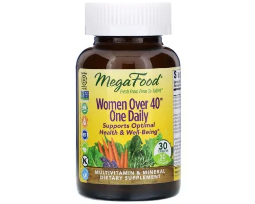 Мультивітамін MegaFood Мультивітаміни для жінок 40+, Women Over 40 One Daily, 30 та (MGF-10265)