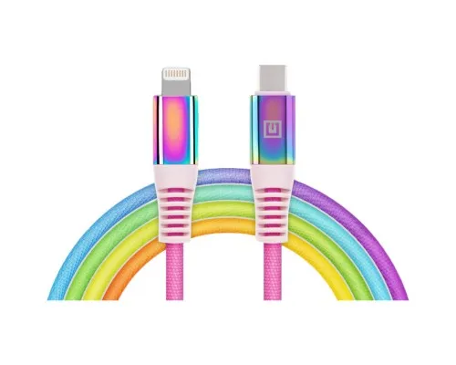 Дата кабель USB Type-C to Lightning 1.0m MFI Rainbow REAL-EL (EL123500054)