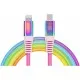 Дата кабель USB Type-C to Lightning 1.0m MFI Rainbow REAL-EL (EL123500054)