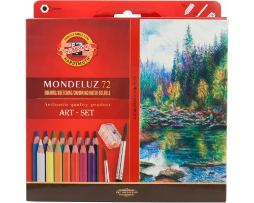 Карандаши цветные Koh-i-Noor Mondeluz акварельные 72 цвета (3714)
