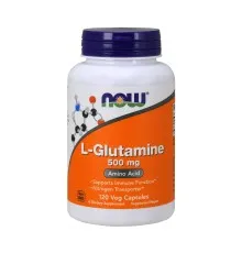 Аминокислота Now Foods L-Глютамин, 500 мг, 120 гелевых капсул (NOW-00092)
