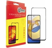 Скло захисне Dengos Full Glue Poco M4 Pro (black) (TGFG-199)