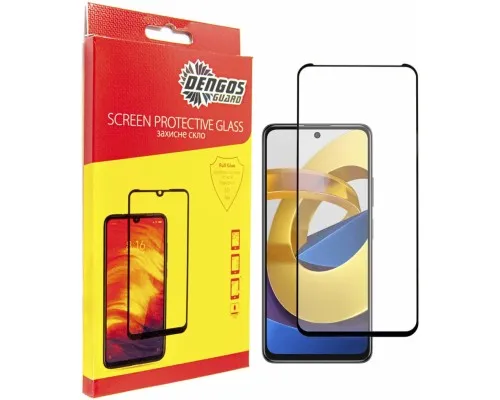 Скло захисне Dengos Full Glue Poco M4 Pro (black) (TGFG-199)