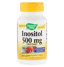 Витамин Nature's Way Инозитол, Одна капсула в день, 500 мг, 100 желатиновых кап (NWY40461)