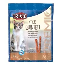 Ласощі для котів Trixie PREMIO Quadro-Sticks 5 шт (ягня та індичка) (4011905427232)