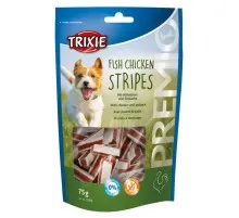 Ласощі для собак Trixie Premio Chicken and Pollock Stripes палички курка/риба 75 г (4011905315348)