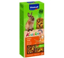 Ласощі для гризунів Vitakraft Kracker з медом для кроликів 2 шт (4008239250186)