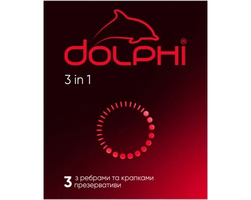 Презервативи Dolphi 3 in 1 3 шт. (4820144770579)