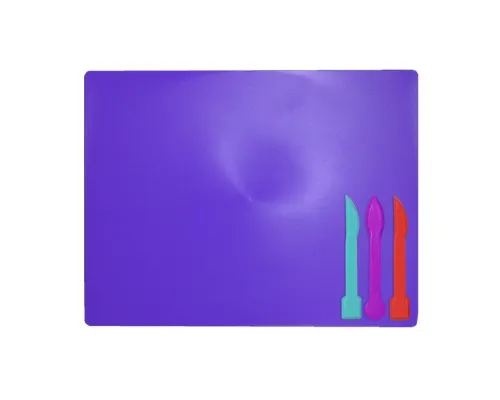 Доска для пластилина ZiBi + 3 стека для лепки, фиолетовая (ZB.6910-07)