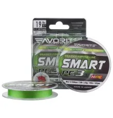 Шнур Favorite Smart PE 3x 150м 0.15/0.066mm 2.5lb/1.2kg Light Green (1693.10.60)