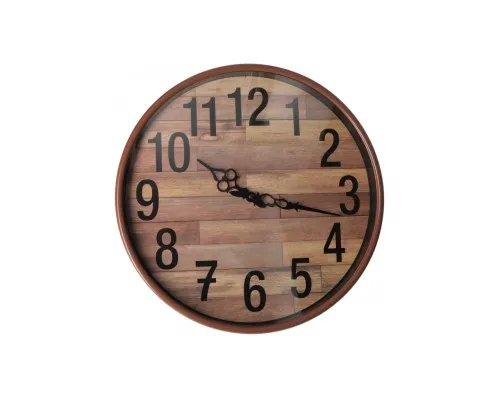 Настінний годинник Optima Antique пластиковий, колір дерева (O52108)