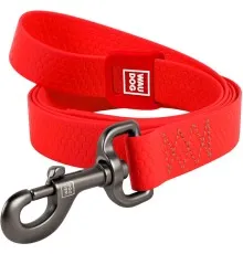 Повідок для собак WAUDOG Waterproof L-XXL Ш 25 мм Д 122 см червоний (27233)