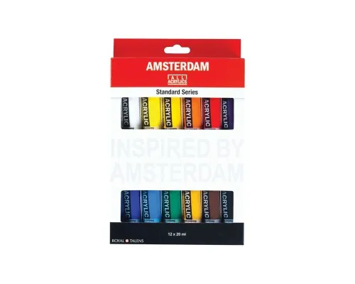 Акрилові фарби Royal Talens Amsterdam Standard 12 кольорів 20 мл (8712079329327)