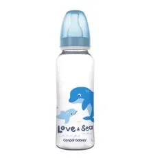 Бутылочка для кормления Canpol babies LOVE&SEA 250 мл PP голубая (59/400)