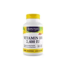 Вітамін Healthy Origins Вітамін D3, 2400 МО, Vitamin D3, 360 желатинових капсул (HO15308)