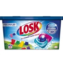 Капсули для прання Losk 3+1 Power Caps Color 15 шт. (9000101803457)