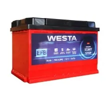 Акумулятор автомобільний Westa 6CT-78 А RED EFB