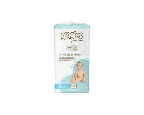Підгузки Giggles Premium 5 Junior 11-25 кг 24 шт (8680131206919)