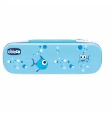 Дитяча зубна щітка Chicco щетка + паста голубой (06959.20)