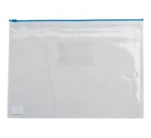 Папка на блискавці Buromax А5, plastic zipper blue (BM.3947-02)
