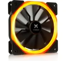 Кулер для корпуса Vinga LED fan-01 orange